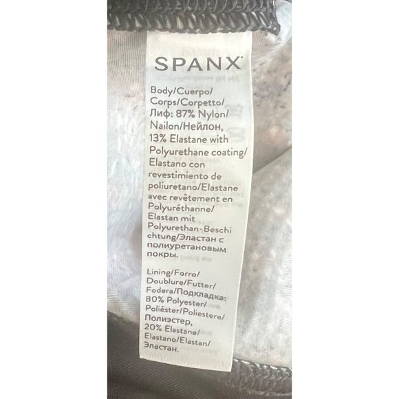 Spanx Faux Leather Snake Shine Leggings in Mocha Snake Small - Picture 5 of 13